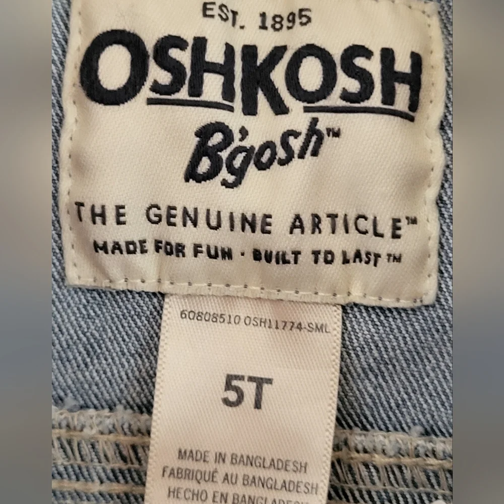 OshKosh B'gosh Toddler Girls' Denim Jacket in Light Blue - Size 5T